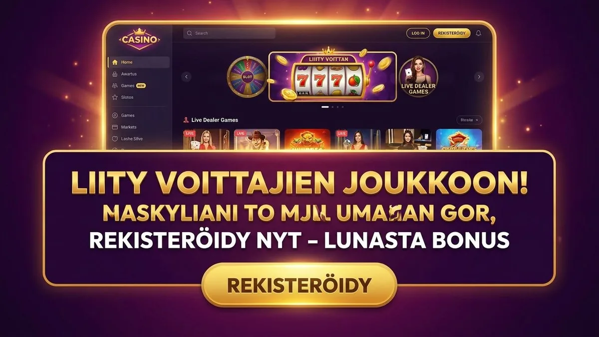 Rekisteröidy bonuksella